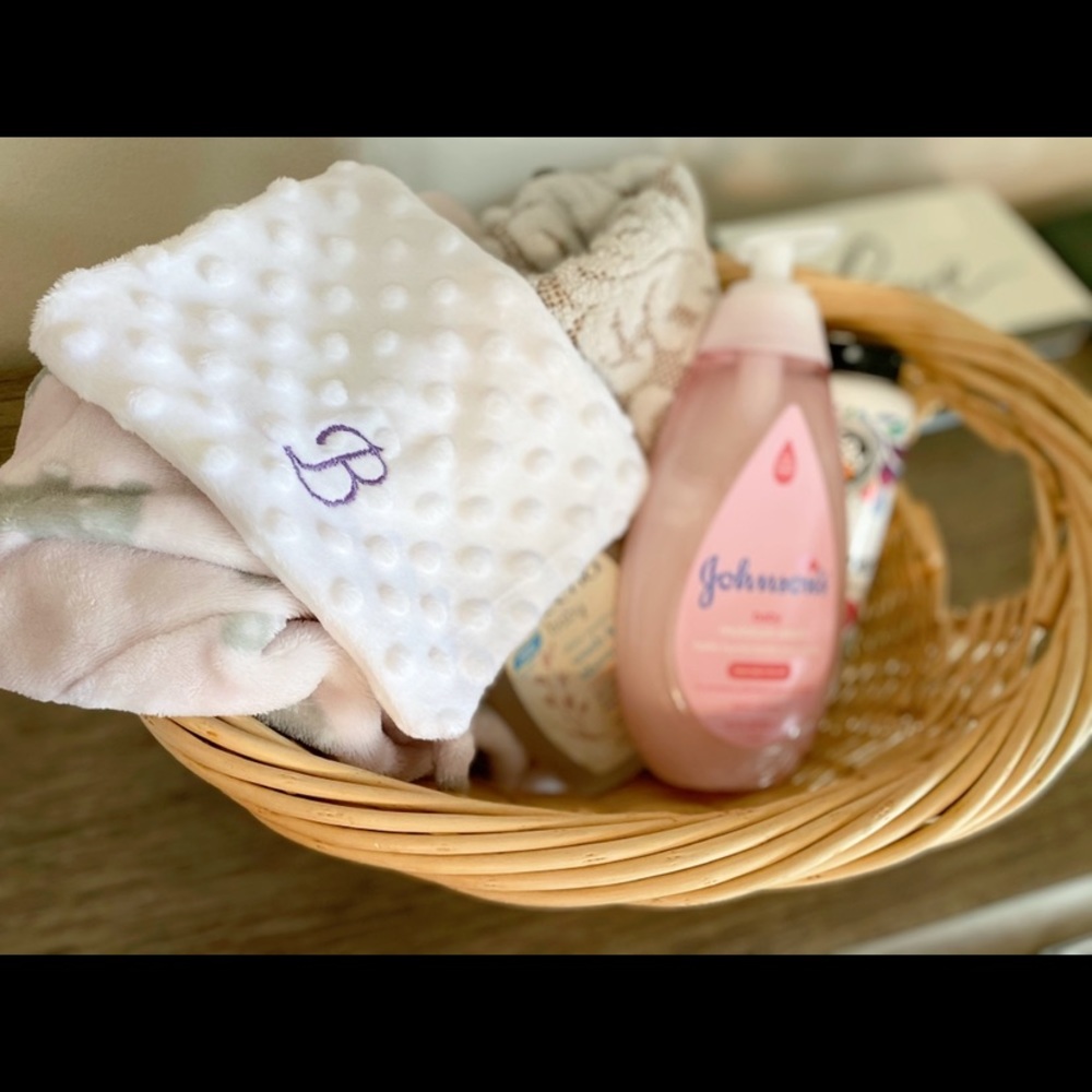 Handmade baby washcloths personalized